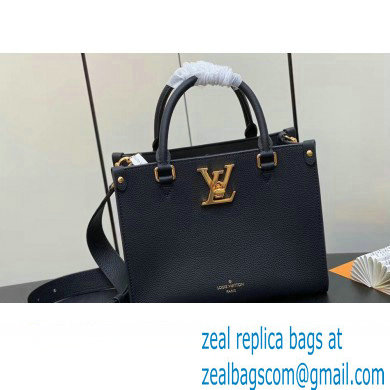 Louis Vuitton Grained calf leather Lock & Go Bag M22311 Black 2023 - Click Image to Close